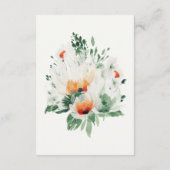 水彩サマーワイルドフラワー披露宴詳細 エンクロージャーカード (裏面)