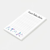 水彩サロンパーソナライズされた ポストイット (アングル)