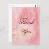 水彩サンキューカード ポストカード (正面/裏面)