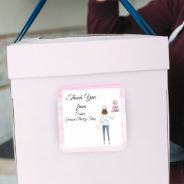 水彩サンキューペストリーショップ スクエアシール