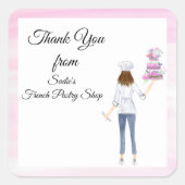 水彩サンキューペストリーショップ スクエアシール (正面)