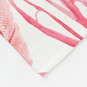 水彩サンゴ下部にシームレスなパターン フリースブランケット (角)