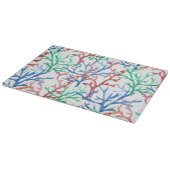 水彩サンゴ模様 カッティングボード (角)