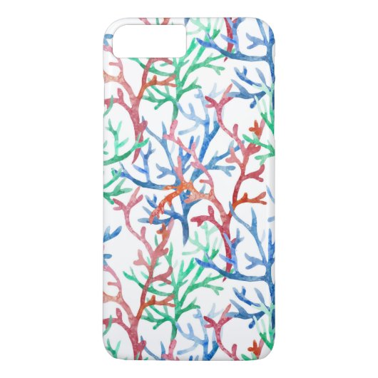 水彩サンゴ模様 Case-Mate iPhoneケース (裏面)