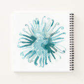水彩サンゴ – 青2 ノートブック (裏面)