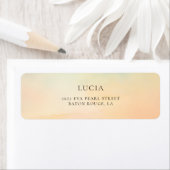 水彩サンセットクラウド9ブライダルシャワーアドレス ラベル (インサイチュ)