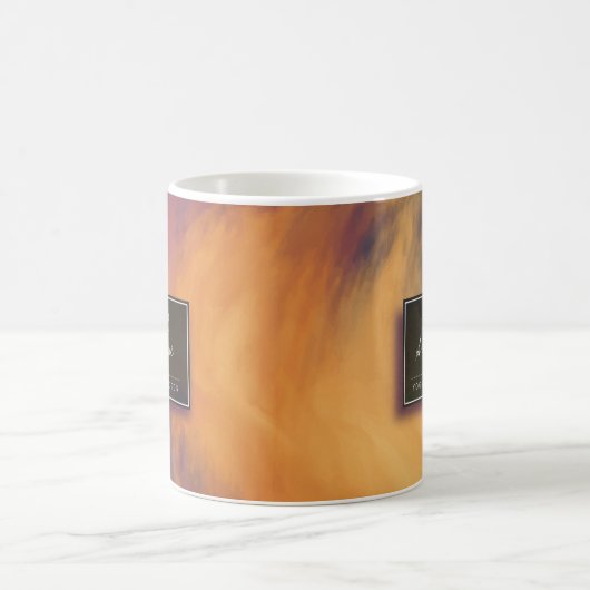 水彩サンセットスカイヨガ仲介インストラクター コーヒーマグカップ (中央)