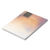 水彩サンセットスカイYOGA瞑想インストラクター ノートパッド (回転)