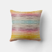 水彩サンセットライモダンンズピローミニマルホーム クッション (裏面)