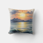 水彩サンセット クッション (正面)