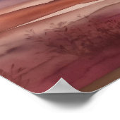 水彩サンセット ポスター (角)