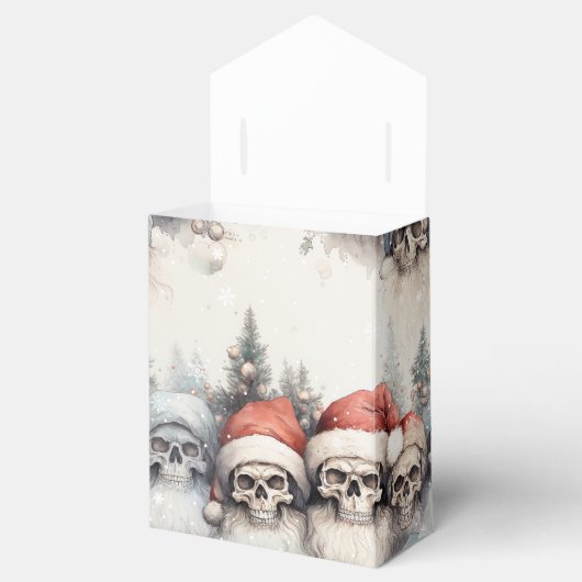 水彩サンタスカルクリスマスグリーティング フェイバーボックス (オープン)