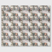 水彩サンタスカルゴシック ラッピングペーパー (フラット)