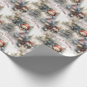 水彩サンタスカルゴシック ラッピングペーパー (角)