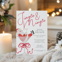 水彩サンタ クリスマスパーティー