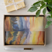 水彩サンライズオーバーマウンテンレンジ 薄葉紙 (ギフト)