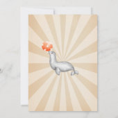 水彩サーカスアニマルバースデーパーティー 招待状 (裏面)