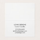 水彩サークル抽象芸術ミニマリストありがとう 名刺 (内部フラット)