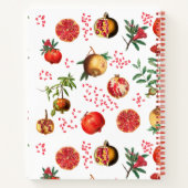 水彩ザクロ地中海のンレシピ ノートブック (裏面)