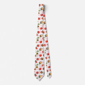 水彩ザクロ地中海のン果柄 ネクタイ (正面)