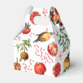 水彩ザクロ地中海のン果柄 フェイバーボックス (裏面サイド)