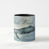 水彩ザトウクジラ、メガテラノヴェアングリエ マグカップ (中央)