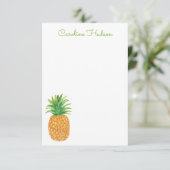 水彩シェブロンパイナップル サンキューカード (スタンド正面)