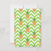 水彩シェブロンパイナップル サンキューカード (裏面)