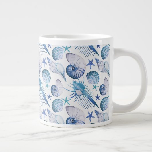 水彩シェル ジャンボコーヒーマグカップ (右)