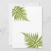 水彩シダとユーカリのゴールデンフレーム サンキューカード (裏面)