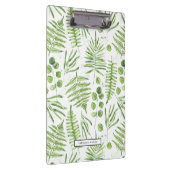 水彩シダとユーカリ模様 クリップボード (右)