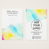 水彩シックなジュエリーのヘアクリップのバレットディスプレイ (正面&裏面)