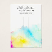 水彩シックなジュエリーのヘアクリップのバレットディスプレイ (正面)