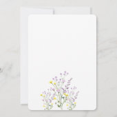 水彩シック野草 招待状 (裏面)