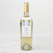 水彩シトラスのトピアリーモノグラム ボトルネックタグ (ボトル)