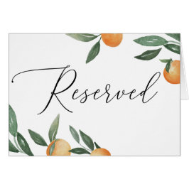 水彩シトラス庭園の結婚式予約サイン