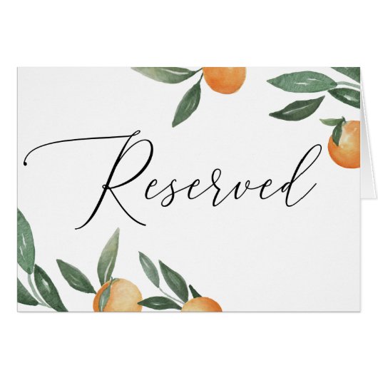 水彩シトラス庭園の結婚式予約サイン (正面横)