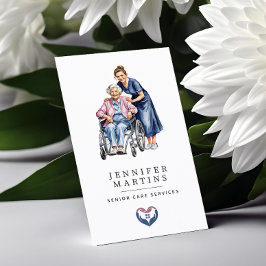 水彩シニア気にサービスQRコード 名刺