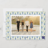 水彩シノワセリーマンダリンクリスマスフォト シーズンカード (裏面)