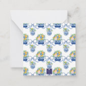 水彩シノワセリーマンダリンクリスマスプレゼント ノートカード (裏面)