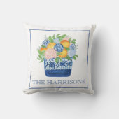 水彩シノワセリーマンダリンクリスマス クッション (正面)