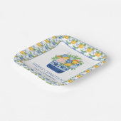 水彩シノワセリーマンダリンクリスマス ペーパープレート (傾斜あり)