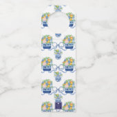 水彩シノワセリーマンダリンクリスマス ボトルネックタグ (裏面)