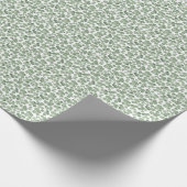 水彩シャムロックサンパトリックのクローバーパターン(の模様が)ある ラッピングペーパー (角)