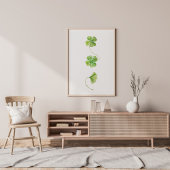 水彩シャムロック ポスター
