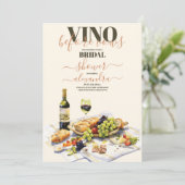水彩シャルキュテリーチーズボードブライダルシャワー 招待状 (スタンド正面)