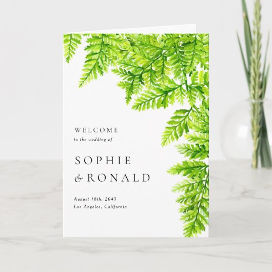 水彩シャルトレウスグリーン離れファーン結婚ズ プログラム (正面)