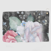 水彩シャルボードバラ ゴルフタオル (横)