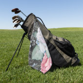 水彩シャルボードバラ ゴルフタオル (グリーン)