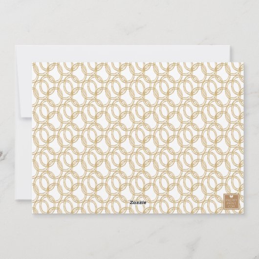 水彩シャンパンバーカートクリスマスフォト シーズンカード (裏面)